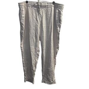 Old Navy Pants Womens XL Linen Blend‎ Drawstring Casual Lightweight Relaxed Fit